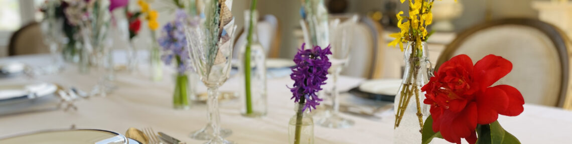 Décoration de table printanière Libourne Bordeaux Arcachon