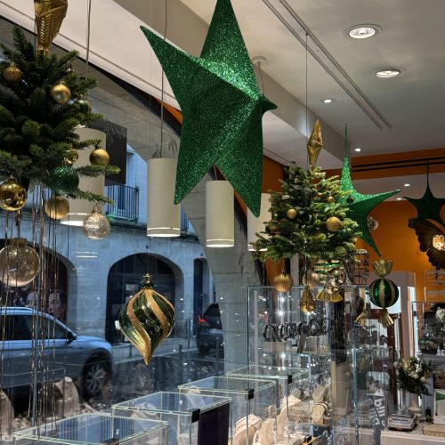 Noel décoration vitrine libourne